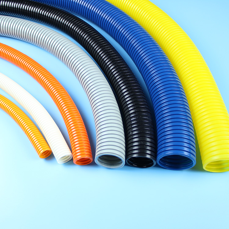 塑料波纹管黑色、橙色、灰色、白色、红色、蓝色、黄色可任意定制各种颜色